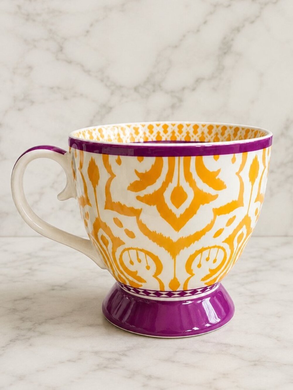 Coffee Mug Ceramic Hand-Painted Mug,4” Ceramic Vintage Breakfast Cup Coffee Mug